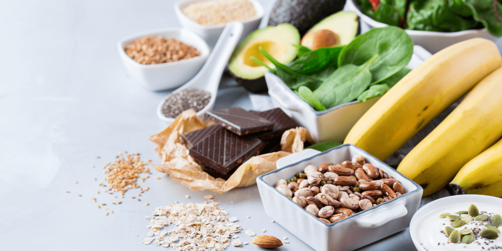 Magnesium rich foods can lead to a balanced diet.